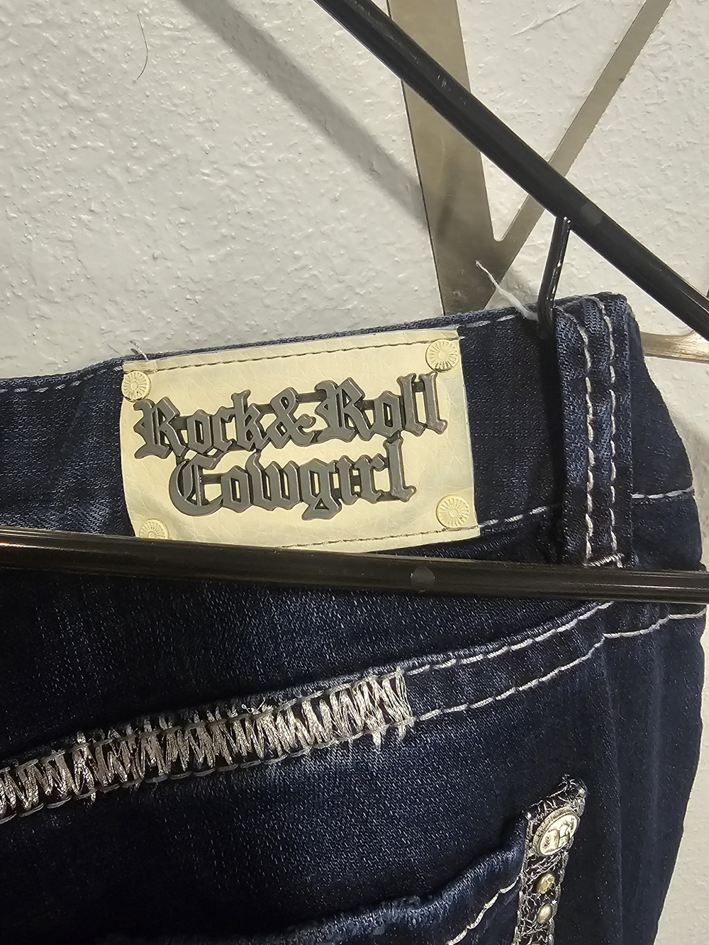 Rock & Roll Cowgirl Dark Blue Denim Jeans